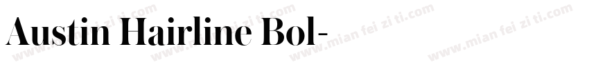 Austin Hairline Bol字体转换